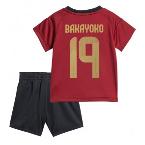 Belgie Johan Bakayoko #19 Dětské Domácí dres komplet ME 2024 Krátký Rukáv (+ trenýrky)